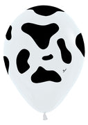 Round 12" Cow Print Latex Balloons
