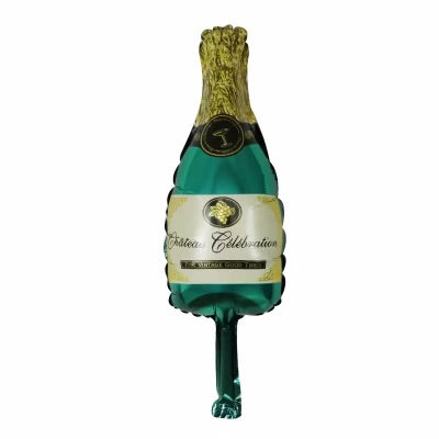 10" Champagne Bottle Foil Balloon