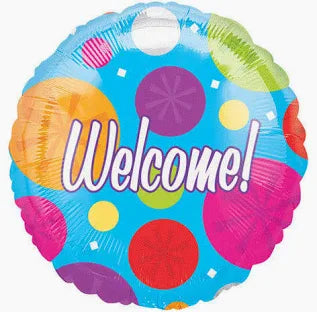18" Welcome! Foil Balloons