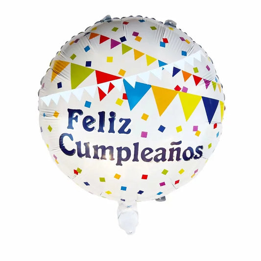 18" Feliz Cumpleaños Foil Balloon