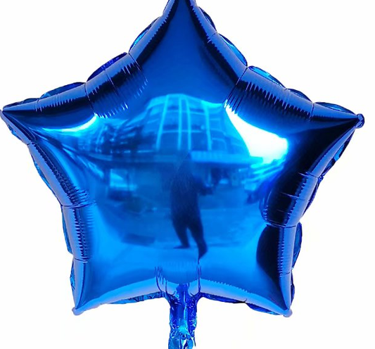 18" Blue Star Foil Balloon