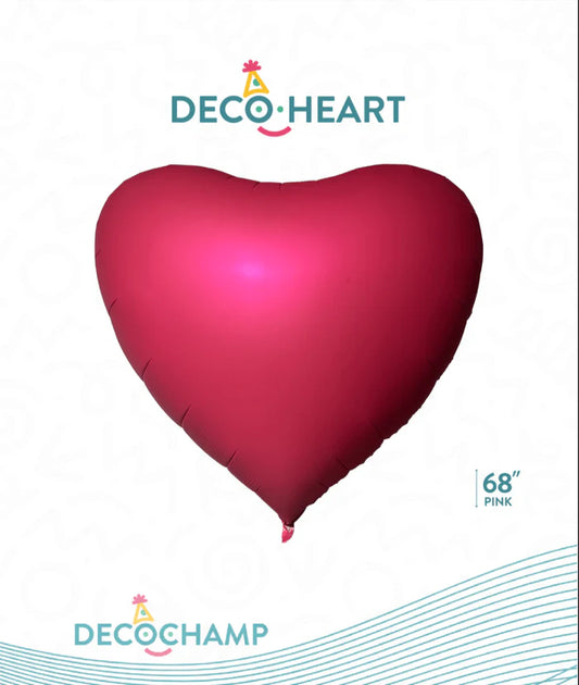 DecoChamp 68" Giant Red Heart Foil Balloon