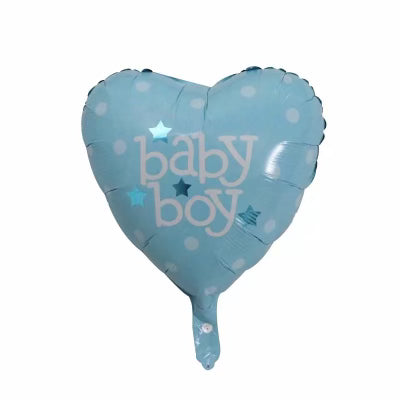 18'' Baby Boy Blue Heart Foil