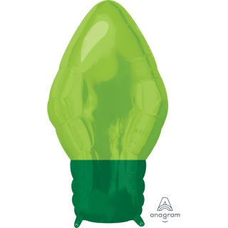 Anagram 22" Green Christmas Bulb Foil