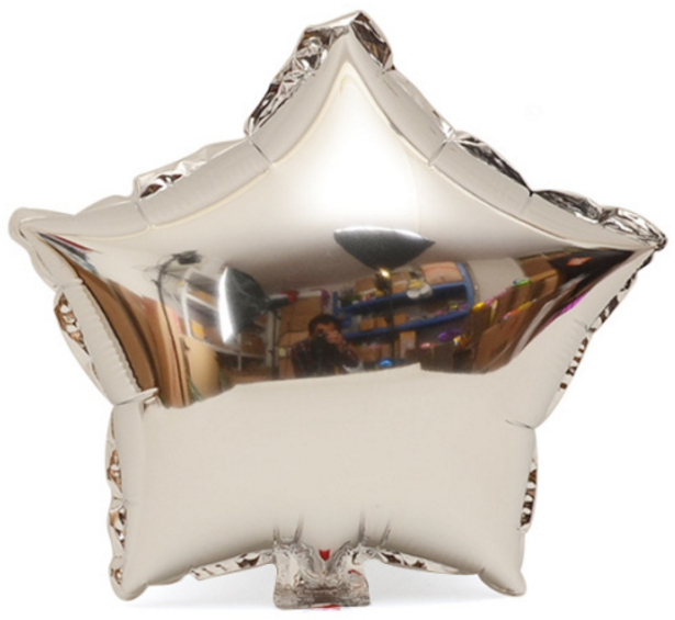 18" Silver Star Foil Balloon