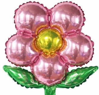 17" Pink Flower Foil Balloon