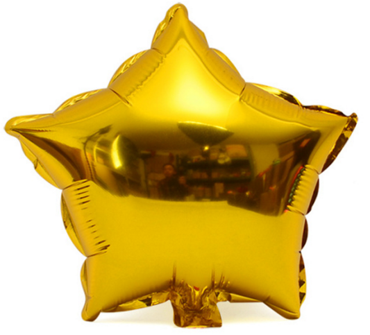 18" Gold Star Foil Balloon