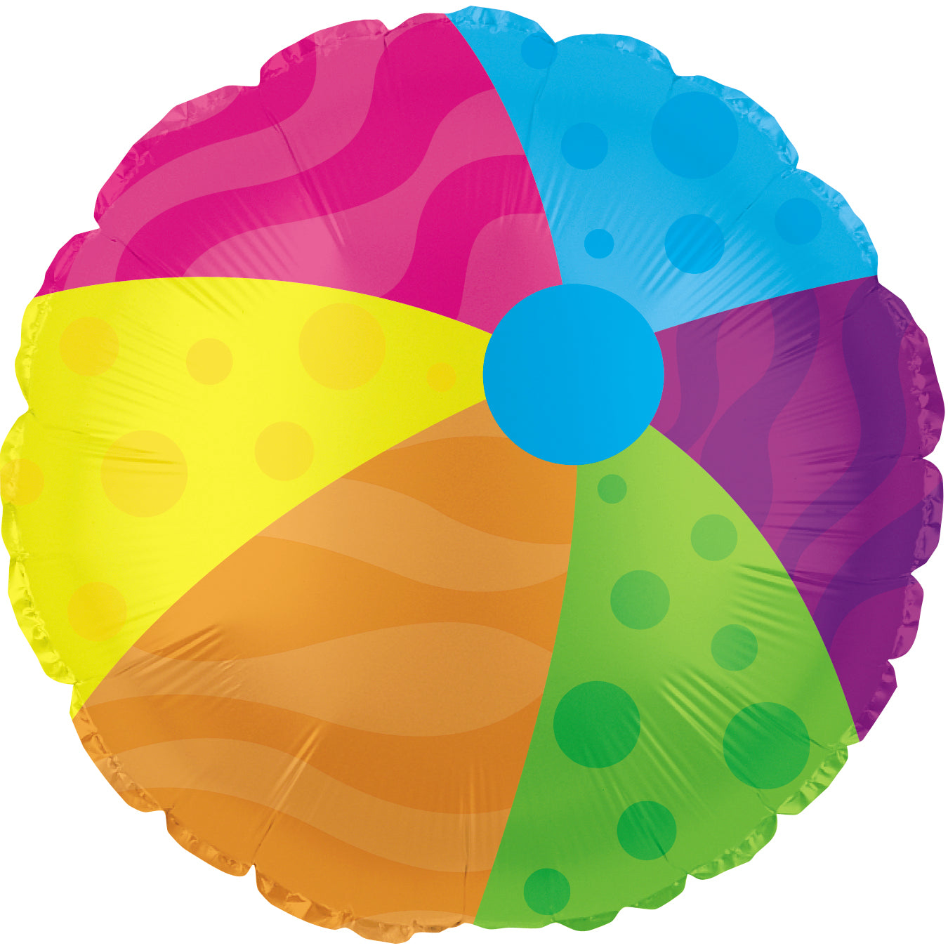 18" Colorful Beach Ball Foil Balloon