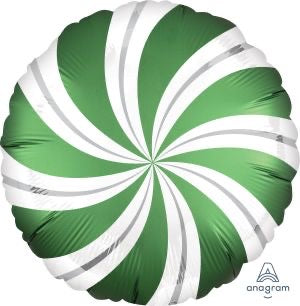 Anagram 18" Green Candy Swirl Foil