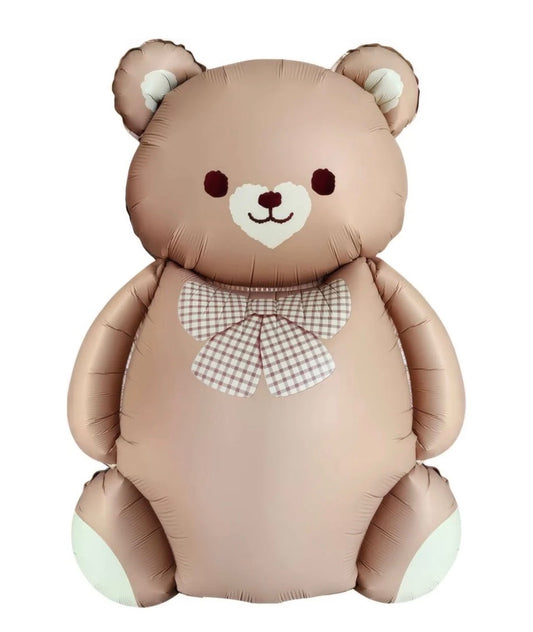 36" Teddy Bear Matte Brown Foil Balloon