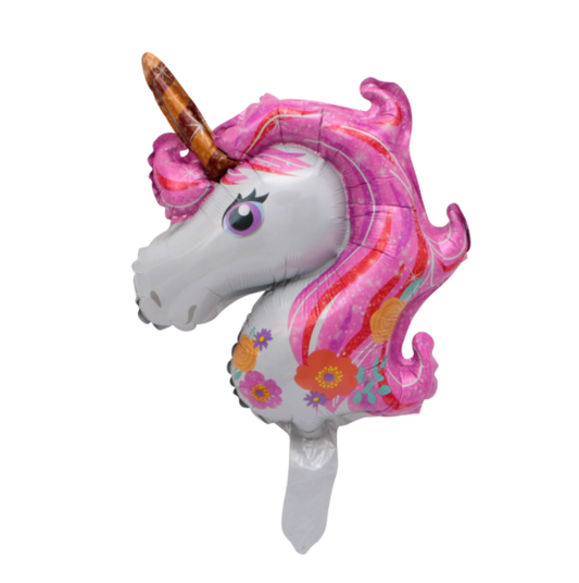 12" Mini Unicorn Pink Foil