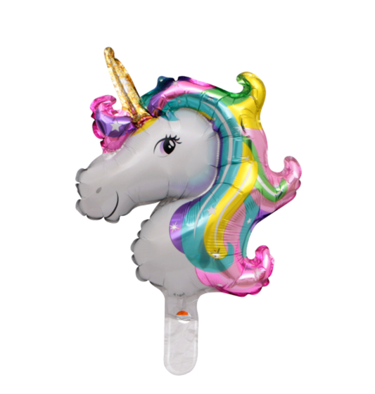 12" Mini Unicorn Rainbow Foil
