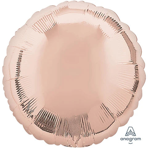 18" Rose Gold Circle Foil Balloon