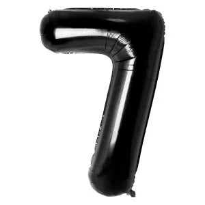 32" #7 Black Number Foil Balloon (Air Only)