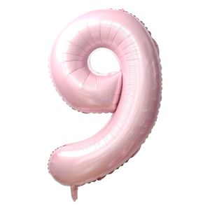 32" #9 Baby Pink Number Foil Balloon (Air Only)