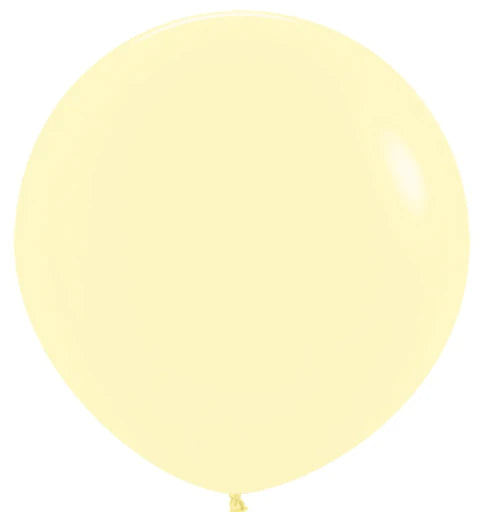 Sempertex Pastel Matte Yellow 18" 25 ct