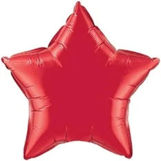 18" Red Star Foil Balloon